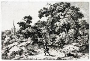 Der Ausgang Des Weihers by Ferdinand Kobell