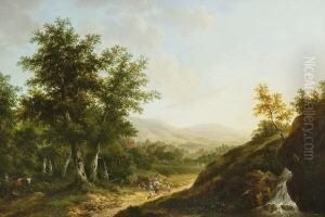 Baumlandschaft Mit Rastender
Familie Baumlandschaft Mit Rastender
Familie