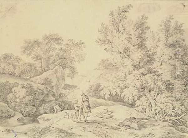 Landscape With Travelers Resting - view 1