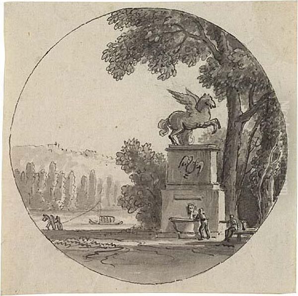An Arcadian Landscape With A Shepherd - view 1