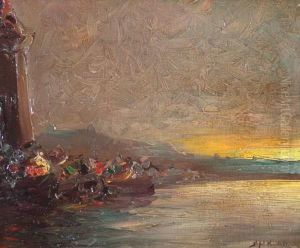 Atardecer En El Puerto by Stephen Koek Koek