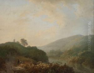 Flusslandschaft by Barend Cornelis Koekkoek