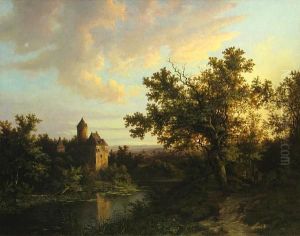 An Extensive Landscape With A Castle In The Distance