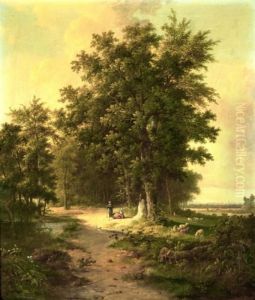 Landscape Near Schevening by Barend Cornelis Koekkoek