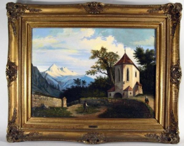 Chapel In Mountains - view 1