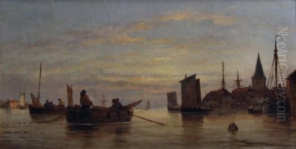 Dutch Canal Scene - view 1