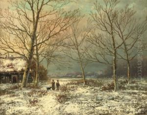 On A Snowy Path In Winter