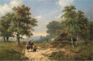 Conversing Figures In A Summer Landscape, Guildford