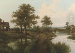 Cows On A Country Path