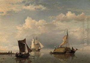 A Haybarge On A Calm