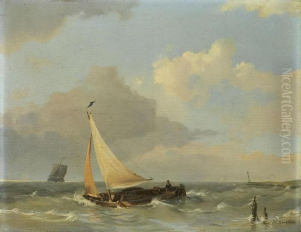 Meereslandschaft Mitsegelschiff - view 1