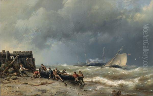 Pulling The Boat Ashore - view 1