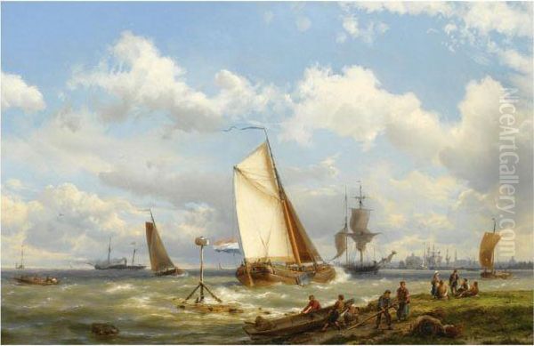 A Busy Harbour, Middelburg - view 1