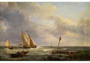 Einschiffung Nahe Dem Ufer by Hermanus Koekkoek