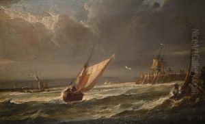 Shipping In A Harbour On A Breezy Day