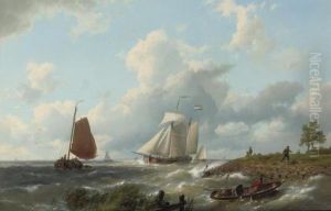A Strong Breeze Over A Busy Waterway