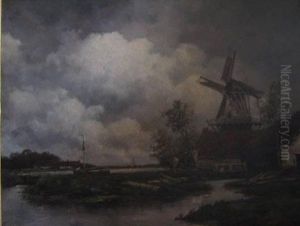 Landscape With Windmill