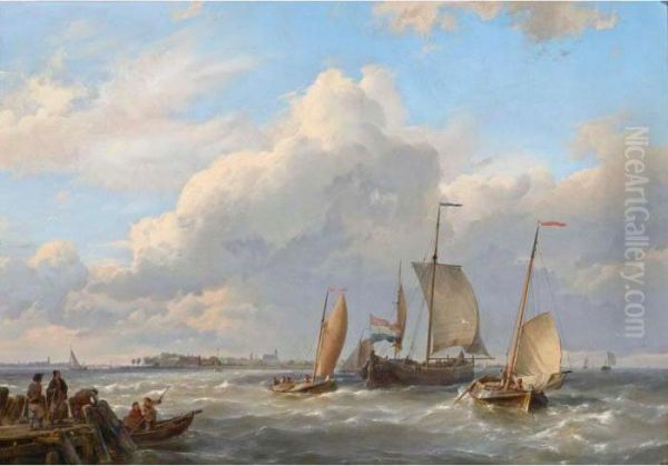 Shipping Off The Dutch Coast - view 1