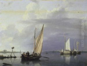 Flusslandschaft by Hermanus Koekkoek