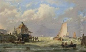 Entering The Harbour by Hermanus Koekkoek