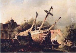 Shipwreck by Hermanus Koekkoek