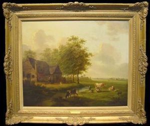 Dutch Farm by Hermanus Koekkoek