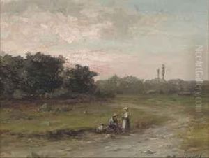 A Rest On The Way by Hermanus Jr. Koekkoek