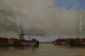 A Dutch Canal Scene