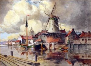 River Landscape Views Of Amsterdam