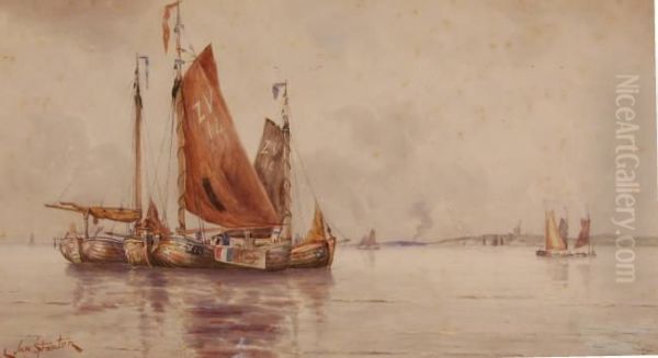 Dutch Fishing Harbour Scene - view 1