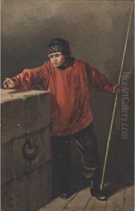 Fisherboy by Hermanus Jr. Koekkoek
