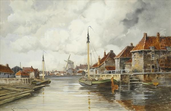 Dordrecht,with Sailing Barge - view 1