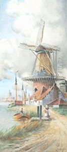 'volendam' And 'veere' by Hermanus Jr. Koekkoek
