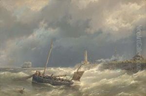 Gathering In The Nets In Stormy Seas thumbnail