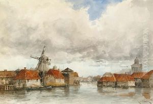 Canal Views by Hermanus Jr. Koekkoek