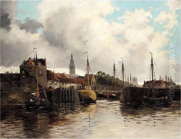 Hay Barges In Harbour - view 1