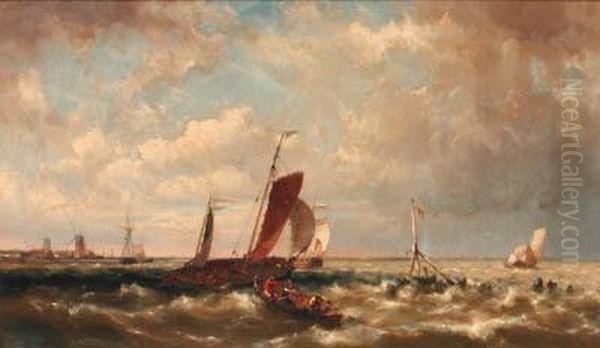 Shipping Off The Dutch Coast - view 1