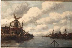 Vlaardingen - Holland by Hermanus Jr. Koekkoek