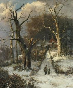 Winter Scene Oilon Canvas Signed
'j H B Koekoek' Lower Right 76 X 52 Cm Provenance:private Collection
Melbourne by Johannes Hermann Barend Koekkoek