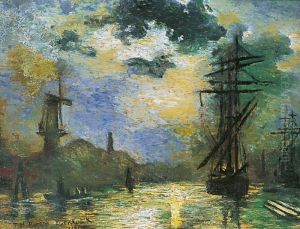 Port Du Nord by Johannes Hermann Barend Koekkoek