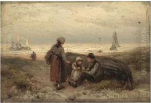 A Fisherman's Family In The Dunes A Fisherman's Family In The Dunes
