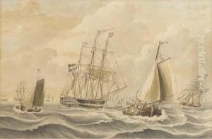 The Dutch Barque Cornelia Off A Fleet Anchorage The Dutch Barque Cornelia Off A Fleet Anchorage
