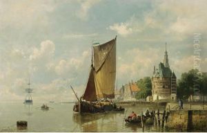 The Harbour Of Hoorn by Johannes Hermann Barend Koekkoek