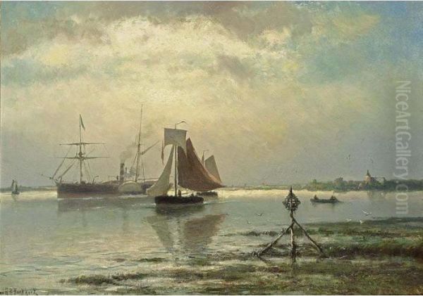 Shipping In An Estuary - view 1