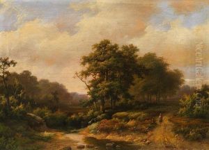 Landschaft Mit Bachlauf by Marianus Adrianus Koekkoek