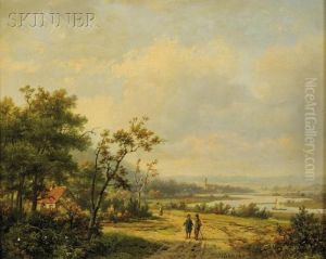 Cleve On The Rhine by Marianus Adrianus Koekkoek