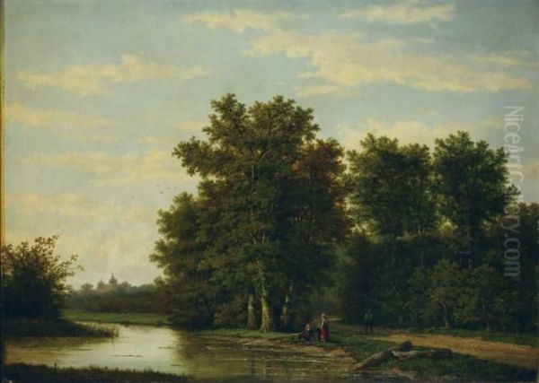 Landschaft Mit Anglern. - view 1