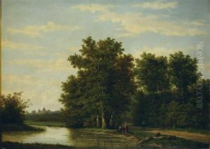 Landschaft Mit Anglern.