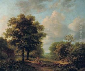 A Panoramic Landscape In Summer