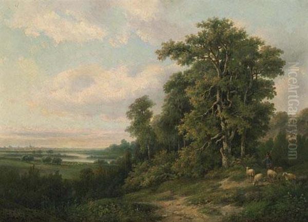 Landscape With Sheep And Herdsman. - view 1